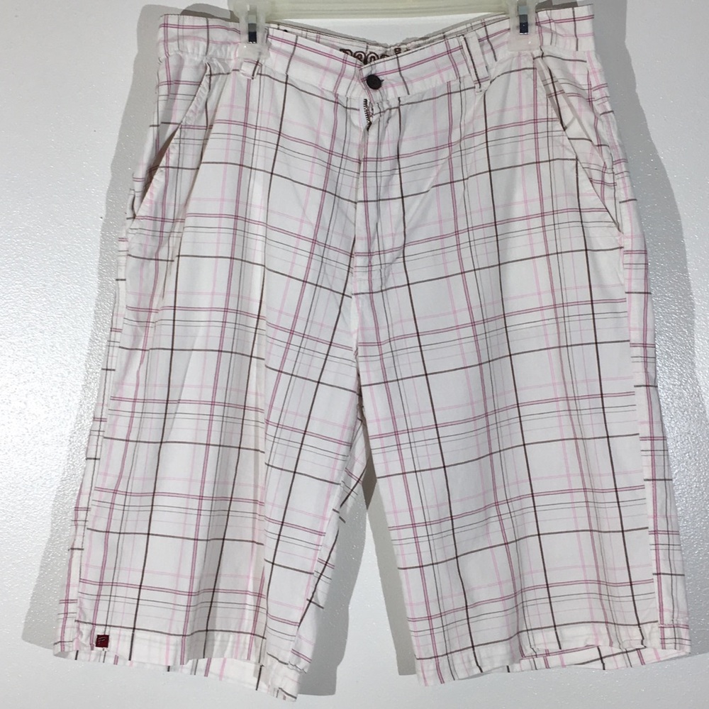 Vintage Paco Jeans Plaid Print Long Shorts - 33